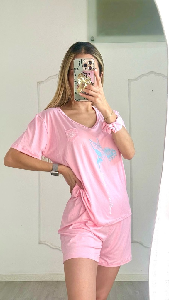 Pijama Colibri rosa