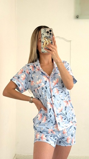 Pijama Amanecer Floral botones